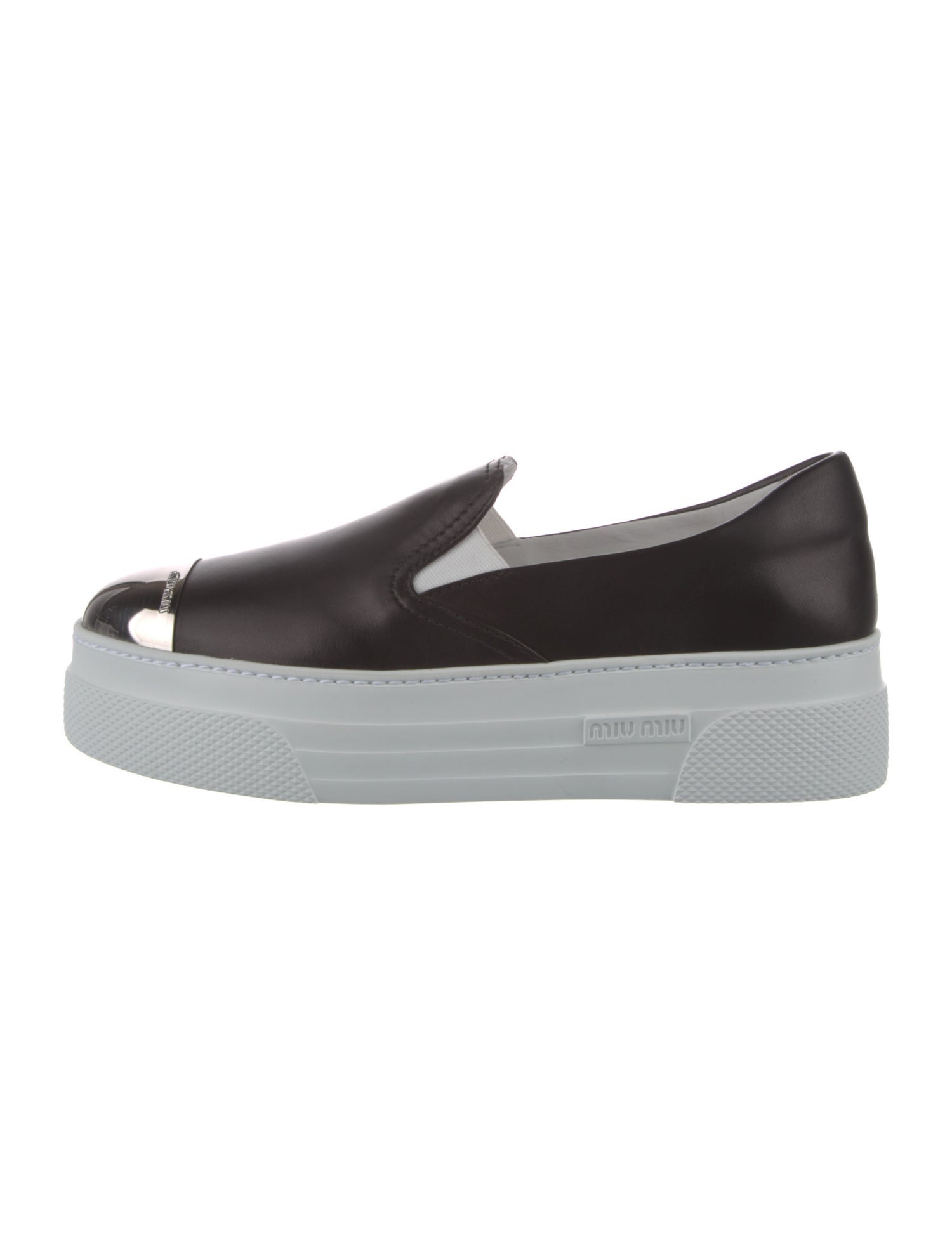 Miu Miu Leather Crystal Embellishments Sneakers w/ Tags