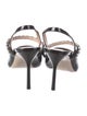 Miu Miu Patent Leather Crystal Embellishments Slingback Pumps