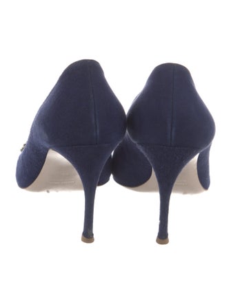 Miu Miu Suede Bow Accents Pumps