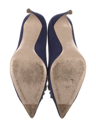 Miu Miu Suede Bow Accents Pumps