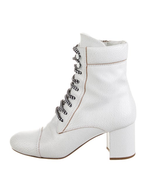 Miu Miu Leather Combat Boots