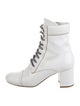 Miu Miu Leather Combat Boots