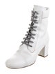 Miu Miu Leather Combat Boots