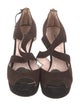 Miu Miu Suede T-Strap Pumps