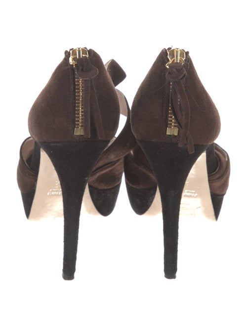 Miu Miu Suede T-Strap Pumps