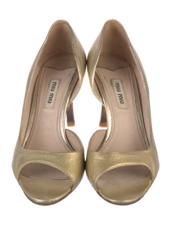 Miu Miu Leather Sandals