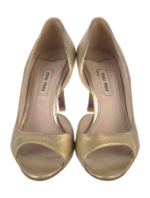 Miu Miu Leather Sandals