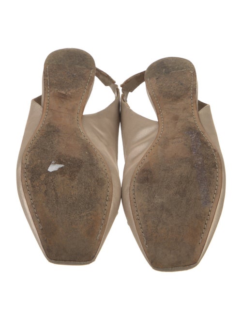 Miu Miu Satin Crystal Embellishments Slingback Flats