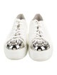 Miu Miu Leather Crystal Embellishments Sneakers