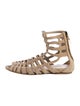 Miu Miu Suede Animal Print Gladiator Sandals