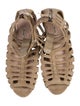Miu Miu Suede Animal Print Gladiator Sandals