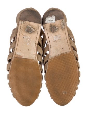 Miu Miu Suede Animal Print Gladiator Sandals