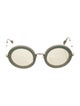 Miu Miu Round Mirrored Sunglasses