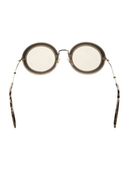 Miu Miu Round Mirrored Sunglasses