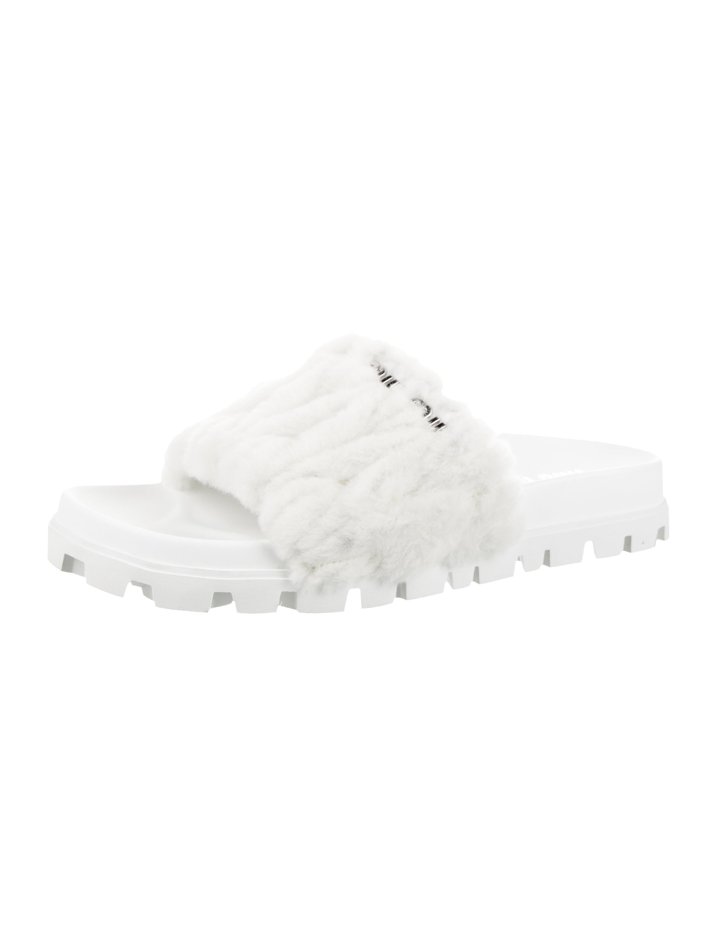 Miu Miu Shearling Slides