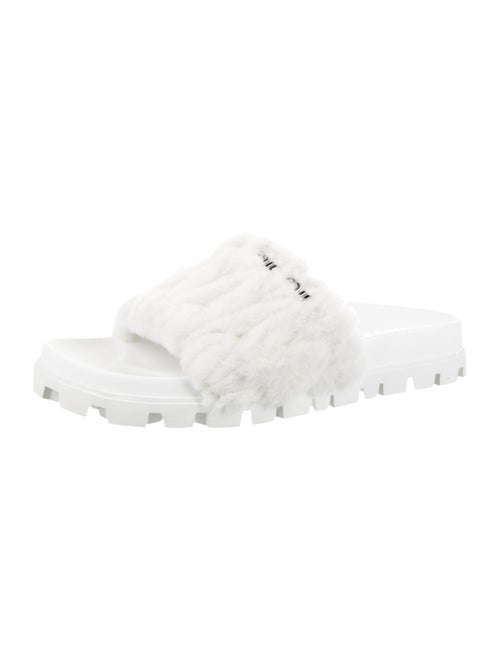 Miu Miu Shearling Slides