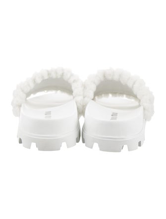 Miu Miu Shearling Slides