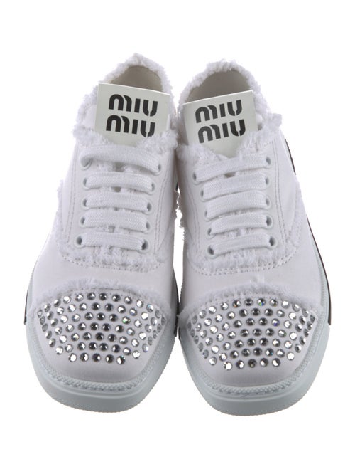 Miu Miu Crystal Embellishments Sneakers