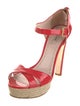Miu Miu Patent Leather T-Strap Sandals