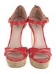Miu Miu Patent Leather T-Strap Sandals