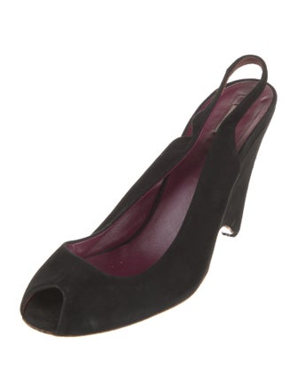 Miu Miu Suede Slingback Sandals