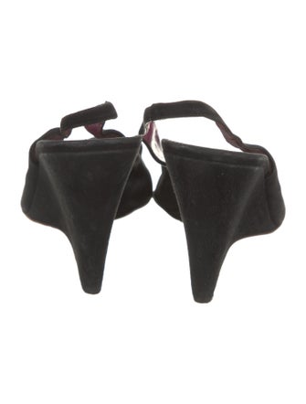 Miu Miu Suede Slingback Sandals