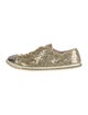 Miu Miu Glitter Printed Sneakers