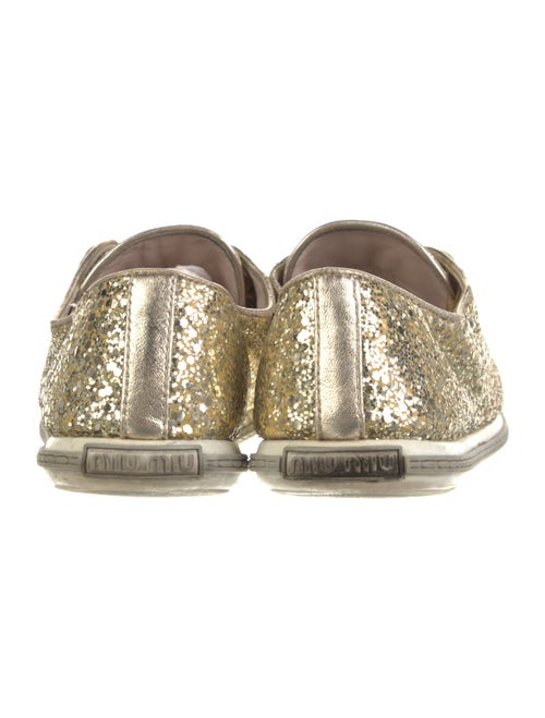 Miu Miu Glitter Printed Sneakers