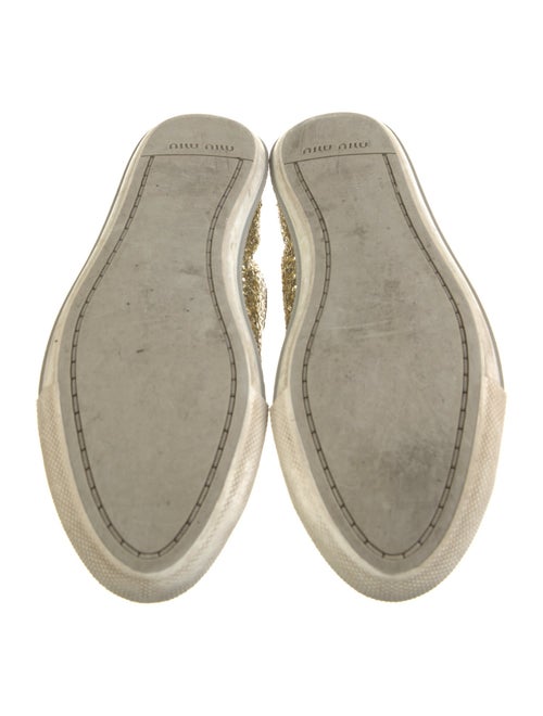 Miu Miu Glitter Printed Sneakers