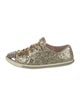 Miu Miu Glitter Printed Sneakers