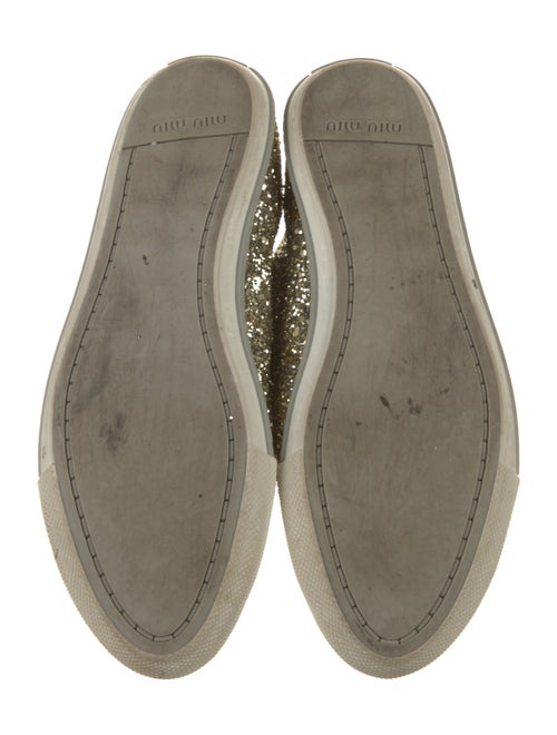 Miu Miu Glitter Printed Sneakers