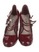 Miu Miu Patent Leather Crystal Embellishments Pumps
