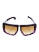 Miu Miu Square Gradient Sunglasses