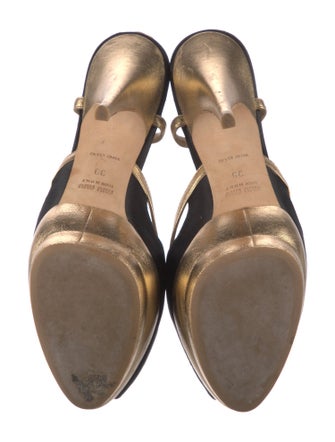 Miu Miu Satin Slingback Sandals