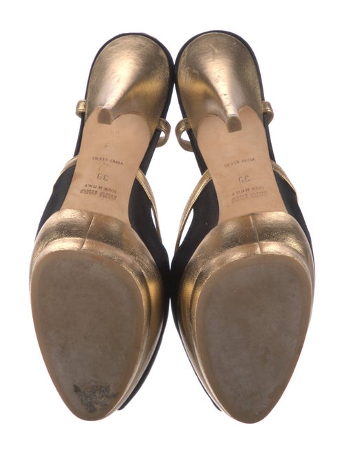 Miu Miu Satin Slingback Sandals