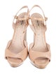 Miu Miu Patent Leather Crystal Embellishments Sandals