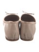 Miu Miu Leather Bow Accents Ballet Flats