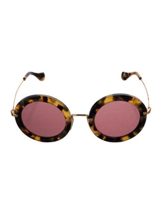Miu Miu Oversize Mirrored Sunglasses