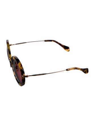 Miu Miu Oversize Mirrored Sunglasses