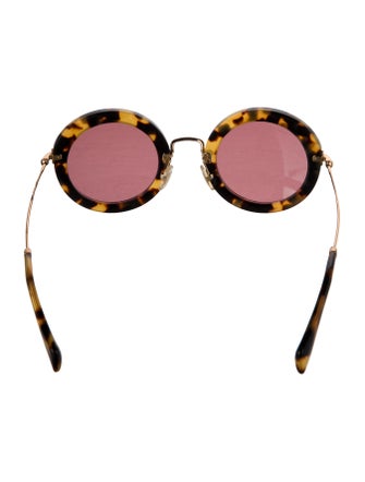 Miu Miu Oversize Mirrored Sunglasses