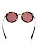 Miu Miu Oversize Mirrored Sunglasses