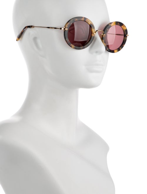 Miu Miu Oversize Mirrored Sunglasses
