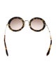 Miu Miu Round Mirrored Sunglasses