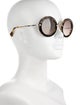 Miu Miu Round Mirrored Sunglasses