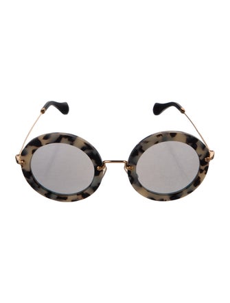 Miu Miu Oversize Mirrored Sunglasses
