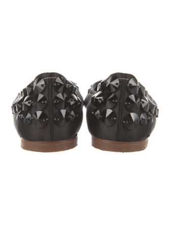 Miu Miu Satin Studded Accents Ballet Flats