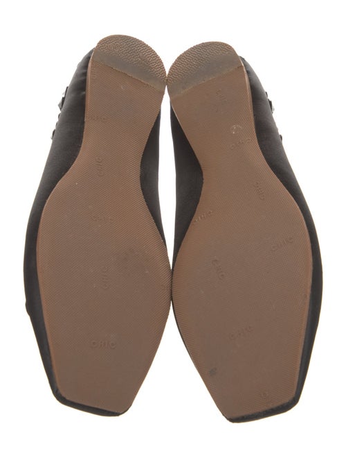 Miu Miu Satin Studded Accents Ballet Flats