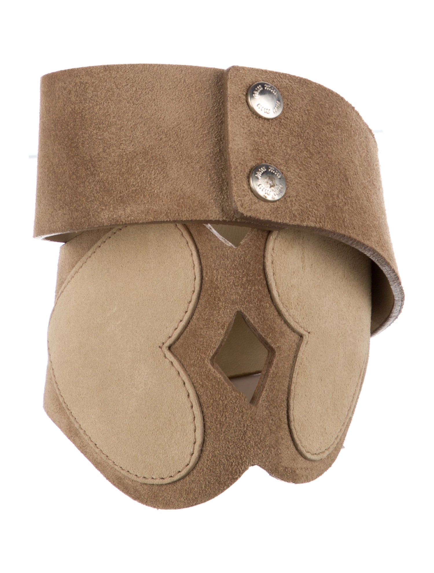 Miu Miu Wide Suede Belt