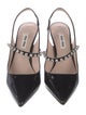 Miu Miu Patent Leather Printed Slingback Pumps