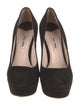 Miu Miu Suede Glitter Accents Pumps